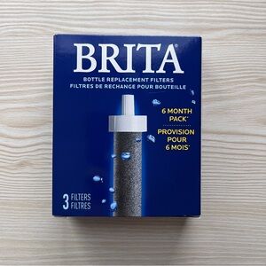 BRITA BB06 BOTTLE REPLACEMENT FILTERS 6 MONTH PACK 3-FILTERS NEW